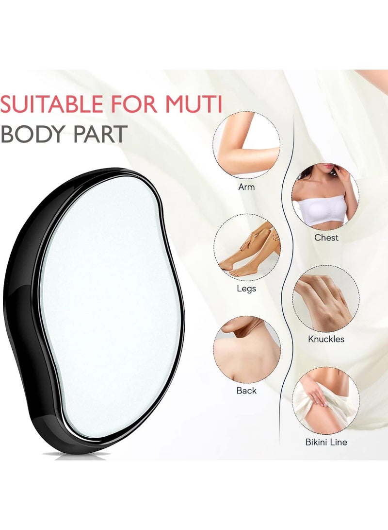 مزيل الشعر الكريستالي من 3 قطع، مزيل الشعر الكريستالي السحري، أداة سحرية لإزالة الشعر بدون ألم للنساء والرجال، أداة سريعة وسهلة لإزالة شعر الذراعين والساقين والظهر والجسم - Image 5